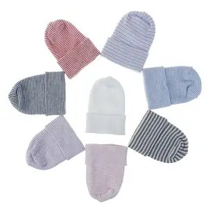 topi anak anak ekor Suppliers-Topi Rumah Sakit Anak Perempuan, Tutup Kepala Beanie Bayi Perempuan Baru Lahir, Garis Elastis