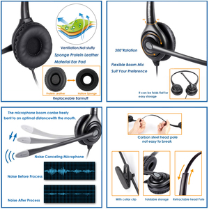 Volka — casque d'écoute avec Microphone pour téléphones IP, avec cordon à déconnexion rapide uniquement, pour les modèles 794X 796X 797X 69XX et 8811,8841 - Product Image 3