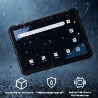 Tablette Android industrielle entièrement robuste de 10,95 pouces, MTK, étanche IP68, antichoc, anti-poussière, appareil photo 48MP, double SIM, 4G LTE, GPS, NFC