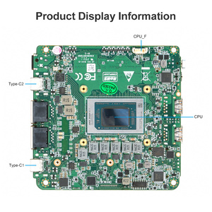 เมนบอร์ด AI 9 370 NUC 2*DDR5 2*Lan 2.5G 2*USB 2*HD/Type-C 365 เมนบอร์ดสำหรับหุ่นยนต์อุตสาหกรรม Nuc - Product Image 4