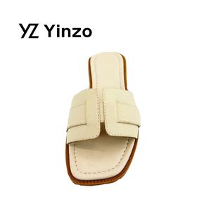Sandalias Planas para Mujer 2026, Punta Cuadrada, Correa <span class=keywords><strong>en</strong></span> H, Parte Superior de PU, Antideslizantes, Resistentes al Desgaste, Suela Suave, Casuales, para Playa, Uso Diario - Product Image 5