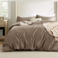 Parure de draps en coton 4 pièces, taille super king, tissu imprimé, 100 % fibre de bambou, parure de lit en bambou de luxe pour la maison et l'hôtel