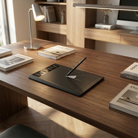 Tableta Gráfica Kstar 1060 V1 con Interfaz USB, 16384 Niveles, Lápiz sin Batería para Artistas