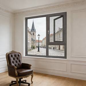 Fenêtre coulissante moderne en alliage d'aluminium insonorisée avec verre trempé et moustiquaire magnétique pour chambre à coucher à rupture de pont thermique - Product Image 5