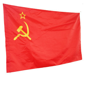 Flag red CCCP 90x150mm, Socialistas Soviets 3x5 feet, flag indoor/outdoor USSR, Flag country Russian - Product Image 3