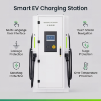 Station de recharge rapide DC 360 kW pour véhicules électriques, double pistolet, alimentation commerciale 1000 V