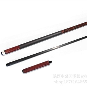 Carbon Fiber Imitation Wood Grain Split Billiard <b>Cue</b> 12.4mm Extended Handle <b>Pool</b> Nine-ball <b>Cue</b> Durable - Product Image 3