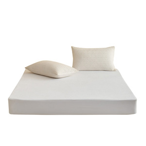<span class=keywords><strong>Drap</strong></span>-<span class=keywords><strong>housse</strong></span> en TPU <span class=keywords><strong>blanc</strong></span>, imperméable et anti-taches, tricoté, teint uni, avec élastique sur les côtés, pour hôtels, maisons d'hôtes et gîtes, vente en gros Chine - Product Image 5