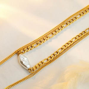 Collier personnalisé en acier inoxydable 316L plaqué or 14K 18K PVD, bijoux fins, collier tendance superposé pour femmes - Product Image 4