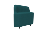 Housse en tissu pour canapé à angle droit à double cabine minimaliste pour appartement, école et hôpital