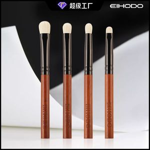 Cangzhou Makeup <b>Brushes</b> 4-Piece Eye <b>Brush</b> Set Wooden Handle Animal Hair <b>Round</b> Shape For Eyeshadow - Product Image 4