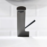 Grifo de Lavabo Moderno de Latón con Válvula de Cerámica, Monomando, Agua Fría y Caliente