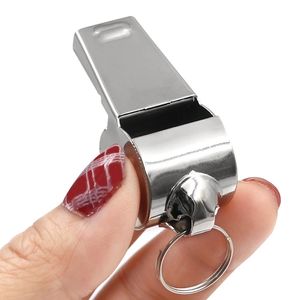 Sifflet d'arbitre de sport en acier inoxydable pour le football/le soccer/le basketball/le hockey/le baseball, bricolage, ODM, survie en plein air - Product Image 4