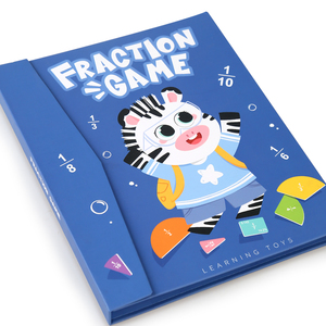 Gioco di Frazioni Magnetiche in Legno, Manipolatori Matematici, Giocattolo Educativo Montessori per Scuola Elementare - Product Image 4