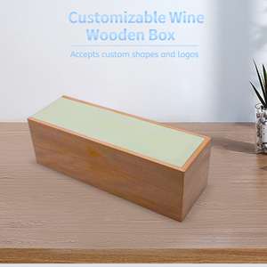 Venta Directa de Fábrica: Caja de Lujo para Vino Tinto de Una Sola Botella, Cajas de Madera Personalizadas con Insertos a Medida, Cajas de Madera Profundas para Botellas Altas - Product Image 1