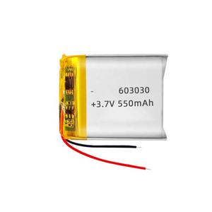 Batería de polímero de iones de litio li-po batería Lipo 3,7 <span class=keywords><strong>V</strong></span> 600mAh 1.85wh 3,7 <span class=keywords><strong>V</strong></span> 500mAh 520mAh 550mAh 600mAh 2.22wh 603030 batería - Product Image 3