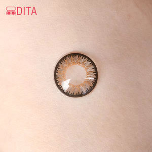 Lentilles de contact jetables mensuelles de couleur naturelle en gros directe d'usine 13mm lentilles de contact de pupilles brunes avec ordonnance - Product Image 3