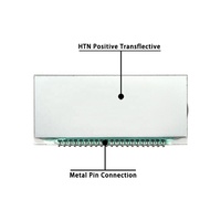 Pantalla LCD de 7 Segmentos Personalizable GW056 SCCdisplay, Tamaño Pequeño, Antideslumbrante, 53.8x24.5x2.8mm, Pines Metálicos, -20~+70 Grados de Temperatura Operativa