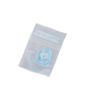 Clear Resealable sanck /fruit /milk storage poly Bags Transparent plastic Bag Packing Pe Bags