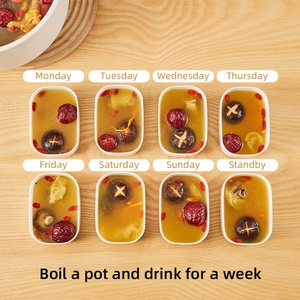 New White Plastic Bento Food Storage Boxes <b>Refrigerator</b> and Freezer Suitable Kitchen Suitable Soup <b>Container</b> with Lids - Product Image 2