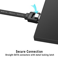 Cable SATA a ESATA Premium de 50 cm de Cobre Puro con Cierre de Seguridad, Doble Blindaje para Transferencia de Datos de Disco Duro/SSD Externo en PC/Portátil
