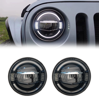 ApexRide - Vente flash - Phares LED pour voiture tout-terrain 4x4 - Accessoires auto pour Jeep Wrangler JK - Systèmes de carrosserie automobile