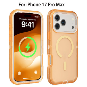 Neuerscheinung PC+TPU 3-Schichten Transparente Robuste Panzerung Magnetische Stoßfeste Handyhülle für <span class=keywords><strong>iPhone</strong></span> <span class=keywords><strong>11</strong></span> <span class=keywords><strong>12</strong></span> 13 15 Plus 17 Pro Max - Product Image 3
