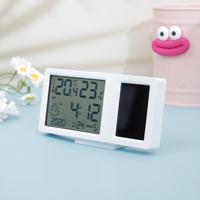 Thermomètre hygromètre numérique LCD miniature d'intérieur en ABS, personnalisable avec logo, pour bureau/mur, idéal pour les cadeaux promotionnels d'entreprise