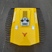 Tondeuses Jardin Pelouse Ferme Télécommande Entièrement Automatique Tondeuse à Gazon Électrique sur Chenilles Déchiqueteur de Gazon Intelligent Tondeuse à Gazon Robot