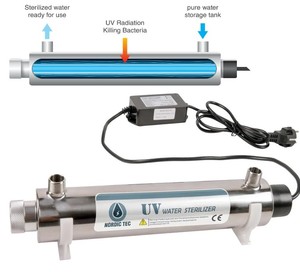 Lámpara <span class=keywords><strong>UV</strong></span> Sumergible para Piscinas y Estanques, <span class=keywords><strong>Luz</strong></span> de Desinfección Inmersa de 254nm, Lámpara Germicida con Ozono o sin Ozono - Product Image 2