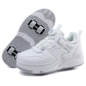 Patines de ruedas ajustables de cuatro ruedas, ideales para hombres y mujeres, que brindan una experiencia de patinaje cómoda y casual. - Product Image 6