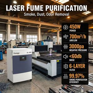 <span class=keywords><strong>Extracteur</strong></span> <span class=keywords><strong>de</strong></span> <span class=keywords><strong>fumée</strong></span> laser industriel série XL, haute efficacité, filtre HEPA 3 étapes, purificateur <span class=keywords><strong>de</strong></span> <span class=keywords><strong>fumée</strong></span> pour marquage laser, nettoyage laser - Product Image 3