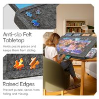 Table de puzzle en feutre de 1500 pièces avec support et couvercle, table de puzzle réglable avec 6 tiroirs, épaisseur 9 mm, fabricant ODM/OEM