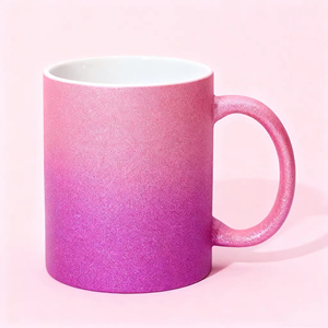 Mug <span class=keywords><strong>photo</strong></span> en céramique à paillettes de 11 oz avec logo personnalisé, sublimation, compatible micro-ondes et lave-vaisselle, durable pour le café/le thé - Product Image 2