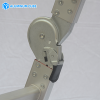 Échelle télescopique pliante en alliage d'aluminium de type A de qualité industrielle, escalier multifonctionnel pour travaux d'ingénierie, usage domestique, épaissi