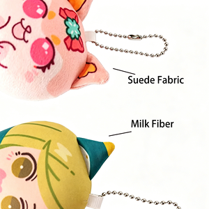 Custom Squeaky Plush <b>Keychain</b> Personalized Squishy Beanbag <b>Fidget</b> Toy Stress Relief Bag Charm Bulk Wholesale Promo Gift Boutique - Product Image 2