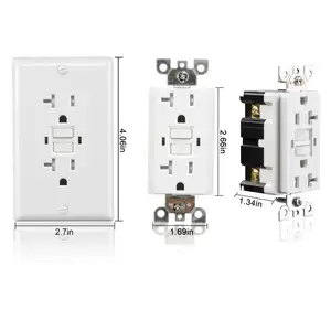 Factory Price Duplex Receptacle Electric Sockets And Switches Gfci Receptacle