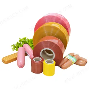 Plastic sausage casing printing round smokeing casings for sausage made in china