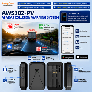 AlwayCare - Système de sécurité automobile intelligent avec contrôle par application, Wi-Fi/4G, GPS/GSM, détection de collision avant, avertisseur de sortie de voie et de piétons - Product Image 1