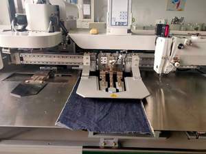 QS-120MT-B tự động Túi Setter sắt miễn phí Quần jean túi gắn gia cố vá máy may công nghiệp - Product Image 4