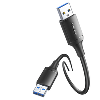 Cable USB 3.0 Macho a Macho de Alta Calidad Jasoz, Conectores Niquelados, Conductor de Cobre Estañado, Malla Trenzada de Aluminio y Magnesio 96