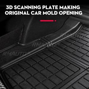 แผ่นรองพื้นท้ายรถและพื้นที่วางของด้านหน้าสำหรับรถยนต์เทสล่า รุ่น 3 ปี 2017-2021 ทำจากวัสดุ TPE กันน้ำ ป้องกันรอยขีดข่วน - Product Image 4