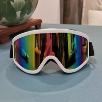 Lunettes de sport PC avec revêtement anti-UV, lunettes de moto, lunettes de ski, lunettes de moto Harley, lentilles irisées coupe-vent, personnalisables OEM