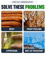 Peinture métallique anti-corrosion FENGCHEN à base de résine époxy, résistante à la rouille, pour structures en acier, rampes et équipements industriels