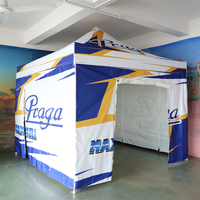 Tente d'auvent de salon commercial de 10x10ft avec l'abri imperméable pliable d'exposition de fenêtres romaines pour la promotion de marque