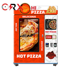 Venta al por mayor de máquinas expendedoras de pizza con pantalla táctil totalmente automática de fábrica barato vendedor de comida caliente rápida con sistema de pago con monedas - Product Image 3