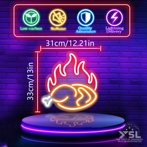 BBQ Neon Sign LED Neon Light, multi-color <b>wall</b> decor, plug powered, static display, ideal for bar decoration. - Product Image 6