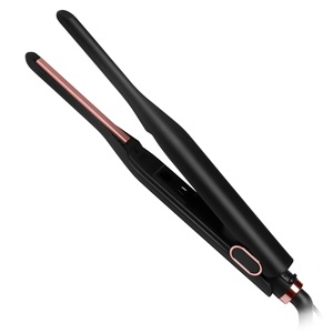 Mini fer à lisser pour cheveux courts 2 en 1, <span class=keywords><strong>lisseur</strong></span> et boucleur, double tension, PTC et céramique, petit fer à lisser pour cheveux - Product Image 1