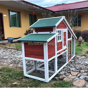 SHUNDA SDC032 Luxury Eco-friendly Large Waterproof Villa Style Chicken Coop <b>Pet</b> House Horizontal Sliding Closure Roof - Product Image 4