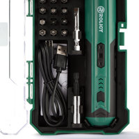 Vente Flash Usine : Kit de Tournevis Électrique Sans Fil 29 Pièces, 3,7 V, 3 Vitesses, 2000 mAh, Lumière LED, Idéal pour les Réparations Domestiques et les Projets de Bricolage